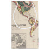 Geologische structuur van het wereldbol klein cadeauzakje (Achterkant)