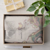 Geologische structuur van het wereldbol tissuepapier (Geschenk)