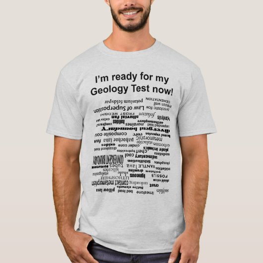Geologische test t-shirt (Voorkant)