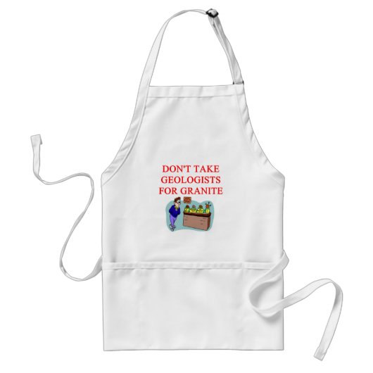 geologist grap standaard schort (Voorkant)