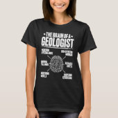 Geologist Typical Brain Geology T-shirt (Voorkant)