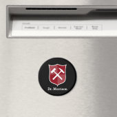 Geologist's Custom Rock Hammer en Shield Crest Magneet (Insitu (Vaatwasser))