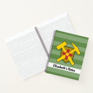 Geologist's Rock Hammer en New Mexico Flag Logo Notitieboek