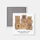 Géologue Moving Humour Magnet (Recto/Verso)