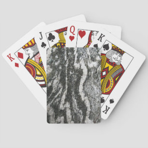 Geology Grey Rock met Cat Pattern Pokerkaarten