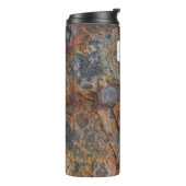 Geology Grungy Rock Texture Custom Name Thermosbeker (Gedraaid links)