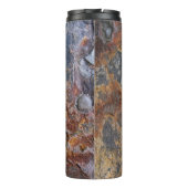 Geology Grungy Rock Texture Custom Name Thermosbeker (Achterkant)