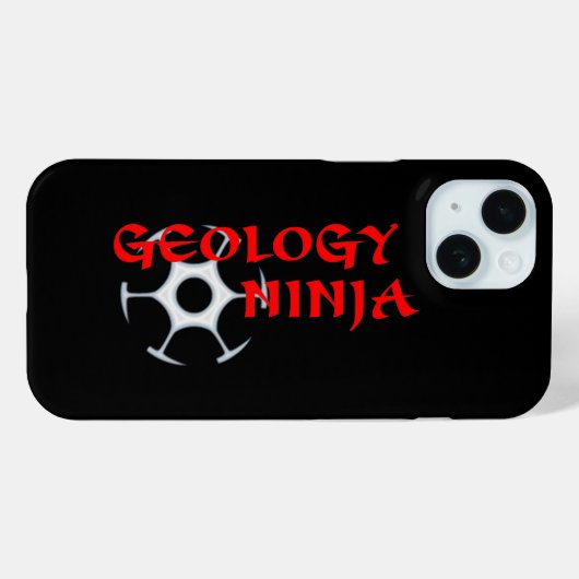Geology Ninja Phone Case (Achterkant (horizontaal))