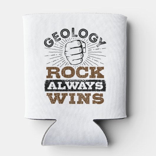 Geology Rock Always Wins Blikjeskoeler (Achterkant)