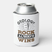 Geology Rock Always Wins Blikjeskoeler (Blikje Achterkant)