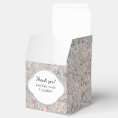 Geology Rock Texture Label met elke tekst Bedankdoosjes (Geopend)