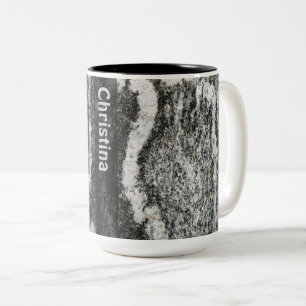 Geology Rock Texture met elke naam Tweekleurige Koffiemok