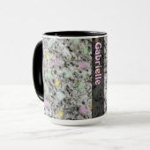 Geology Rock Texture Pastels met willekeurige naam Mok (Voorkant links)