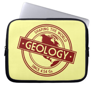 Geology- Shaping the World Logo (North America) Laptop Sleeve