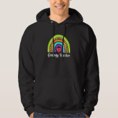 Geology Teacher Hearts & Rainbows Hoodie (Voorkant)