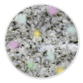 Geology White Rock Texture Pastel Stippen Alt1 Keramische Knop (Voorkant)