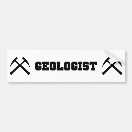 Geoloog Bumpersticker (Voorkant)