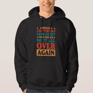 Geoloog en rotsverzamelaar met pensioen hoodie