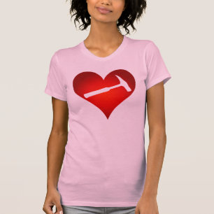 Geoloog Hart en Steen Hamer T-shirt