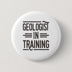 Geoloog in de training Toekomstige geoloog Ronde Button 5,7 Cm