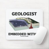 Geoloog ingebed in (ondervernevelingsgebied) muismat (Met muis)