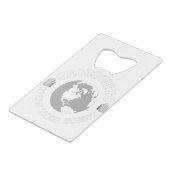 Geoloog kent hun scholier kredietkaart flessenopener (Achterkant Gekanteld)