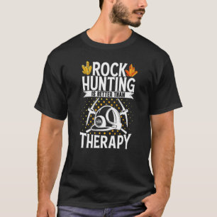Geoloog Mineraal Steen Verzamelende Fossielen Stee T-shirt