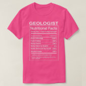 Geoloog Nutrition Feit Funny Geology Gift Humor T-shirt (Design voorkant)
