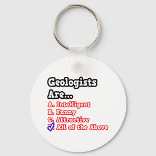 Geoloog Quiz... Joke Sleutelhanger