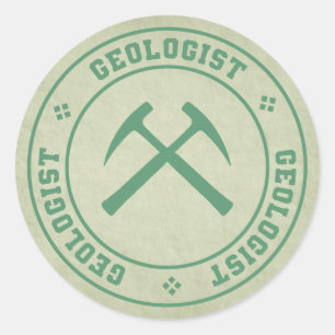 Geoloog Ronde Sticker