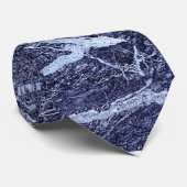 Geoloog Stropdas Blue Marble Stone Design (Opgerold)