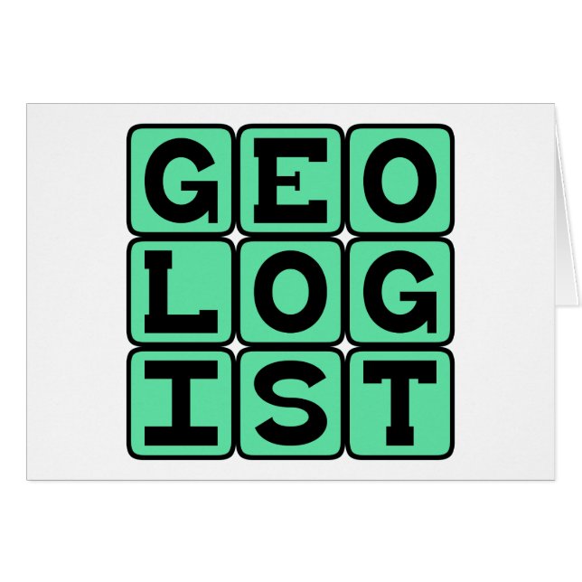 Geoloog, studie van de aarde (Voorkant Horizontaal)