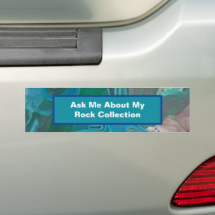 Geoloog Wetenschapper Green Blue Stone Rockhoundin Bumpersticker
