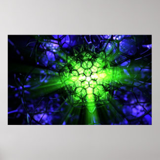 Geomancy (groen) poster