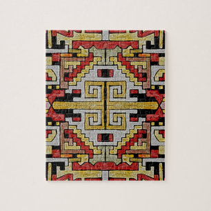 Geomethrisch tribaal/etnisch patroon legpuzzel