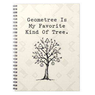 Geometree Favoriete Boom Grappige Wiskunde Natuur Notitieboek