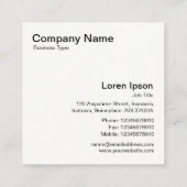 Geometric 020614 — Zwart en grijs Vierkante Visitekaartje (Achterkant)