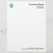 Geometric 02 - Grass Green Custom Briefhoofd (Voorkant)