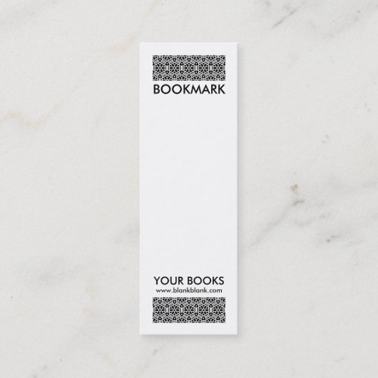 Geometric 030614 - Ruby Red on White Mini Visitekaartje (Achterkant)