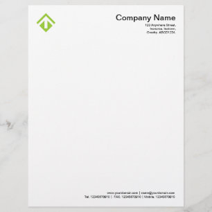 Geometric 03 - Martian Green Gepersonaliseerd Briefhoofd