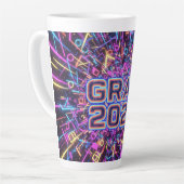 Geometric 2026 Graduate Mug Latte Mok (Linkerhoek)