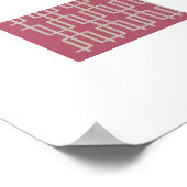 Geometric 2 Abstract Patroon Poster (Hoek)