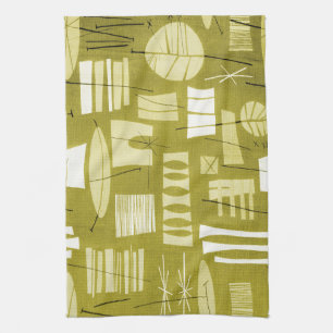 GEOMETRIC 2 MoJo Kitchen Towel - LEMON YELLOW Theedoek