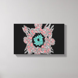 Geometric Abstract Flow Canvas Afdruk
