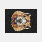 Geometric Art Groundhog Groundhogs  Fleece Deken (Voorkant (Horizontaal))