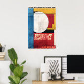 Geometric Art Print Stockholm Exhibition Poster (Bureau à domicile)