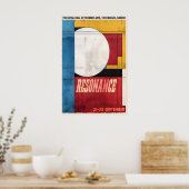 Geometric Art Print Stockholm Exhibition Poster (Cuisine)
