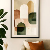 Geometric Balance - Modern Abstract Wall Art Poster