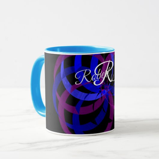Geometric Berry Blend Coffee Mug Mok (Voorkant links)