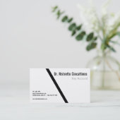 Geometric Black Bold Visitekaartje (Staand voorkant)